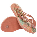Chinelo Havaianas Infantil Slim Princesas Moana Rosa Clay