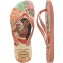 Chinelo Havaianas Infantil Slim Princesas Moana Rosa Clay