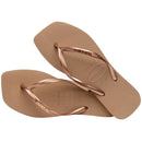 Chinelo Havaianas Slim Square Logo Metallic