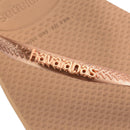 Chinelo Havaianas Slim Square Logo Metallic