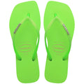 Chinelo Havaianas Slim Square Glitter Neon
