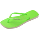 Chinelo Havaianas Slim Square Glitter Neon