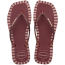 Chinelo Havaianas Slim Square Glitter Contour